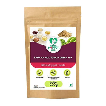 Little Moppet Foods Banana Multigrain Drink Mix - 200 GM