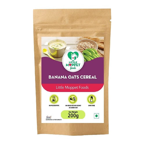 Little Moppet Foods Banana Oats Cereal