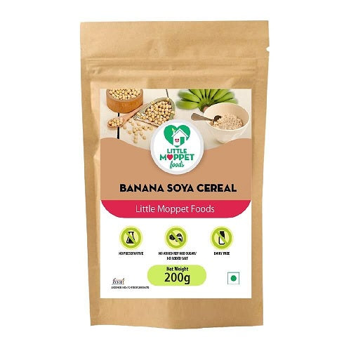Little Moppet Foods Banana Soya Cereal - 200 GM