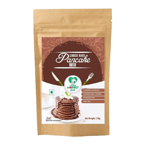 Little Moppet Foods Choco Ragi Pancake Mix - 150 GM