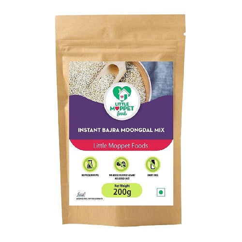 Little Moppet Foods Instant Bajra Moongdal Powder - 200 GM
