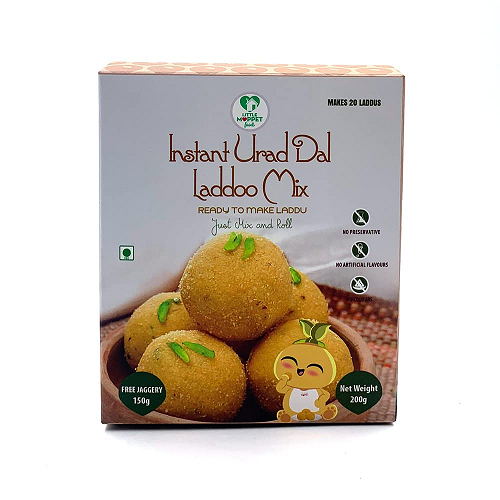 Little Moppet Foods Instant Urad Dal Laddoo Mix - 350 GM