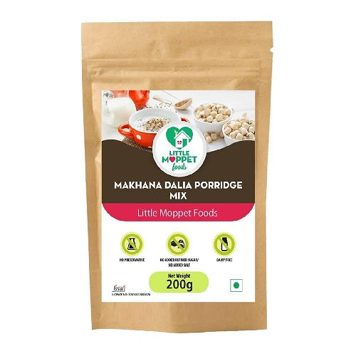 Little Moppet Foods Makhana Dalia Porridge Mix - 200 GM