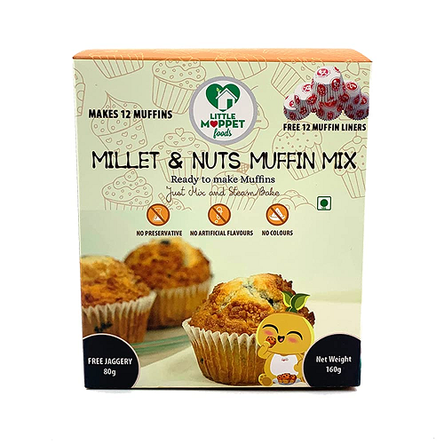 Little Moppet Foods Millet and Nuts Muffin Mix - 240 GM