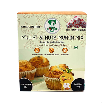Little Moppet Foods Millet and Nuts Muffin Mix - 240 GM