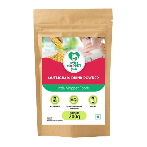 Little Moppet Foods Multigrain Drink Powder - 200 GM