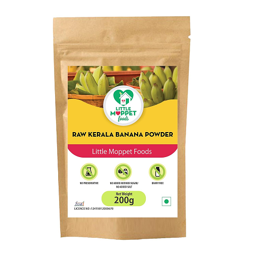 Little Moppet Foods Raw Kerala Banana Powder
