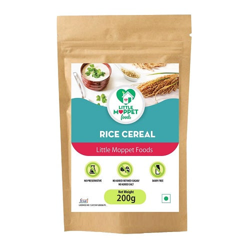 Little Moppet Foods Rice Cereal - 200 GM