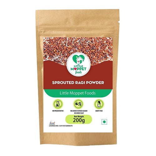 Little Moppet Foods Sprouted Ragi Powder - 200 GM