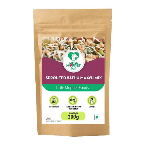 Little Moppet Foods Sprouted Sathumaavu Mix - 200 GM