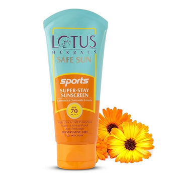 Lotus Herbals Safe Sun Sports Super-Stay Sunscreen SPF 70 PA+++