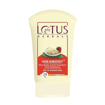 Lotus Herbals Sheamoist Real Strawberry 24 Hour Moisturiser Shea Butter