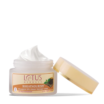 Lotus Herbals Wheatnourish Wheatgerm Oil and Honey Facial Massage Cream