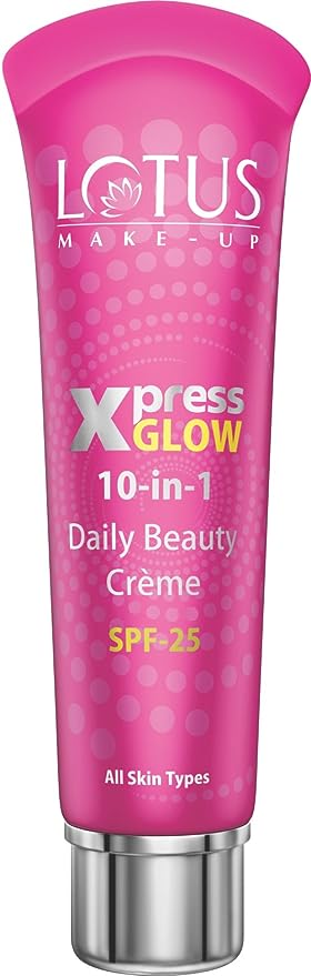 Lotus Makeup Xpress Glow Daily Beauty 10-In-1 Cream SPF 25 Bright Angel - 30 GM