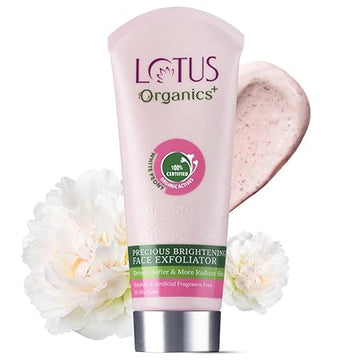 Lotus Organics+ Precious Brightening Face Exfoliator (Face scrub) - 100 GM