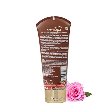Lotus Professional Dermo Spa Bulgarian Rose Glow and Brightening Enhancing Face wash - 80 GM