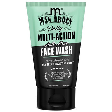 Man Arden Daily Multi Action Anti Acne Face Wash - 100 ML