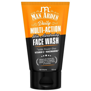 Man Arden Vitamin C Daily Multi Action Skin Awakening Face Wash - 100 ML