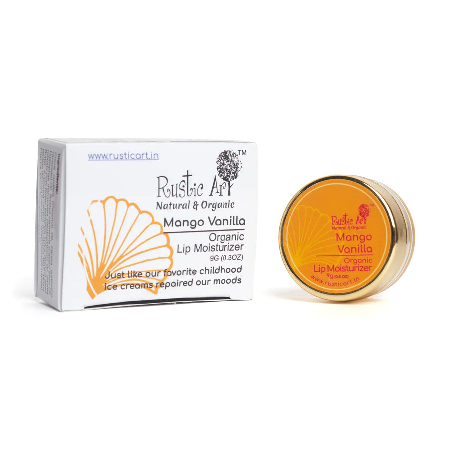 Rustic Art Mango Vanilla Lip Moisturizer - 9 GM