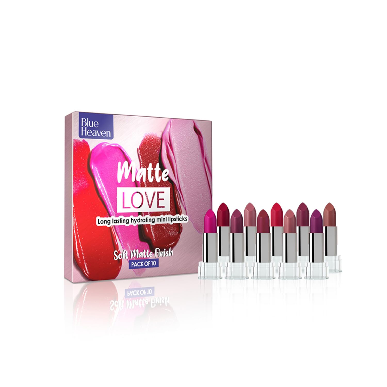 Blue Heaven Matte Love Mini Lipsticks - 13 GM