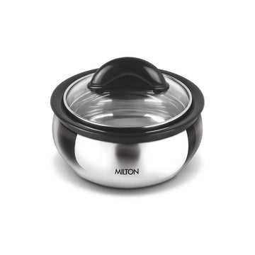 Milton Clarion Stainless Steel Casserole With Glass Lid