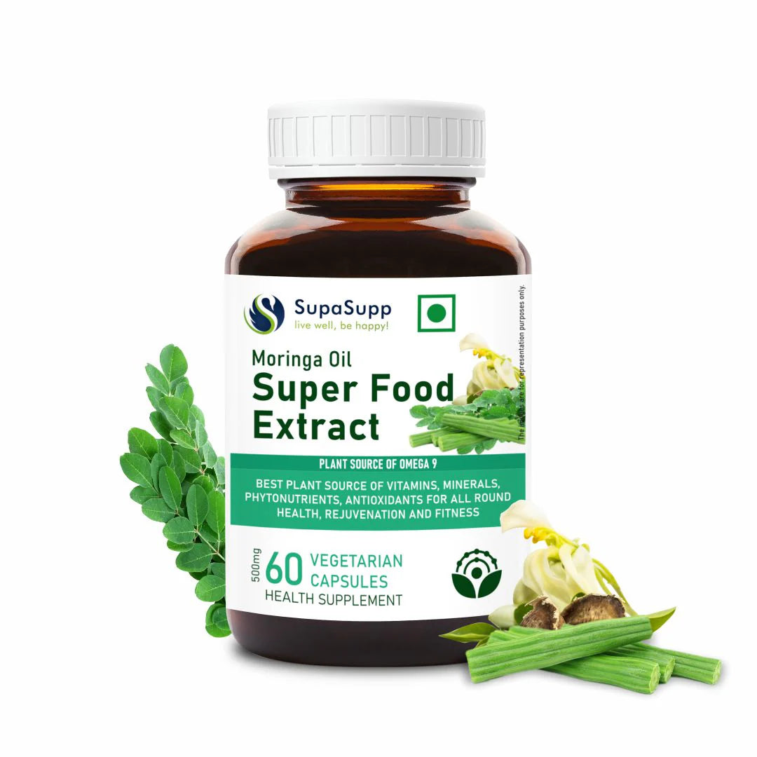 Sri Sri Tattva SupaSupp Moringa Oil Super Food Extract Capsules - 60 Nos