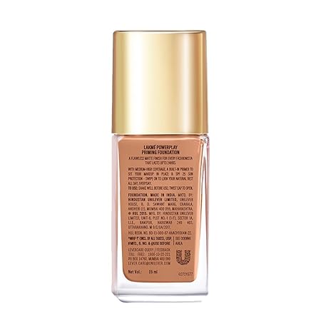 Lakme 9To5 Primer + Matte Perfect Cover Liquid Foundation - 25 ML