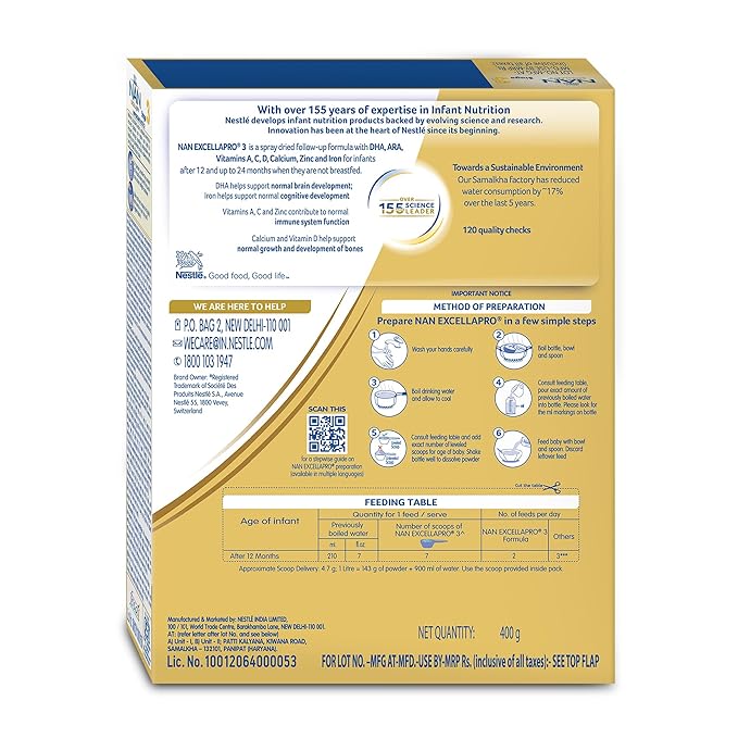 Nestle Nan Excellapro Stage 3 - 400 GM