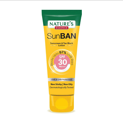 Natures Essence Sunban SPF 30 PA+++ Sunscreen & Tan Block Lotion