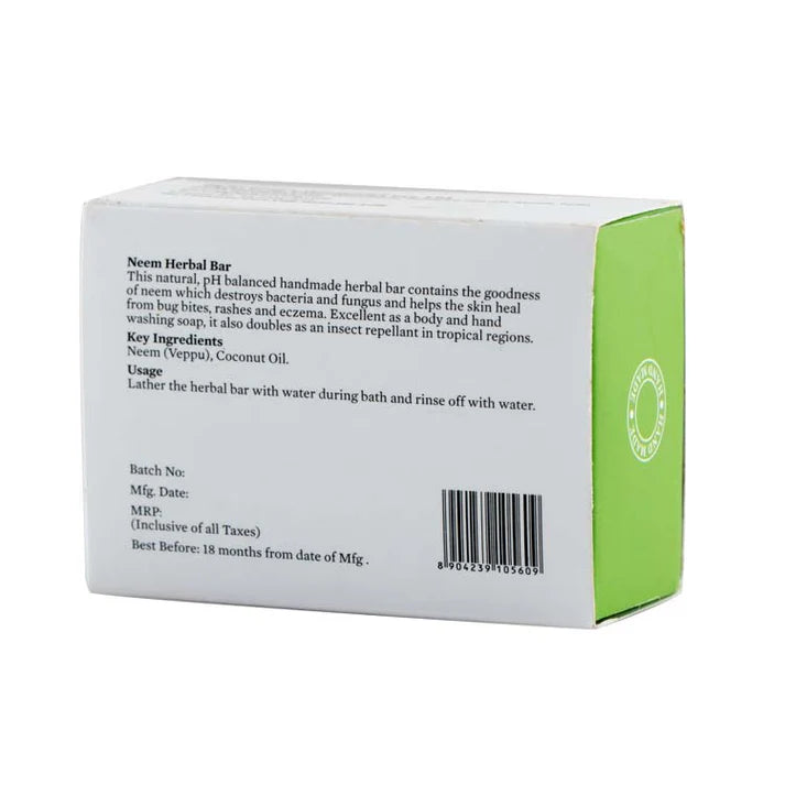Bipha Ayurveda Neem Herbal Bar - 75 GM