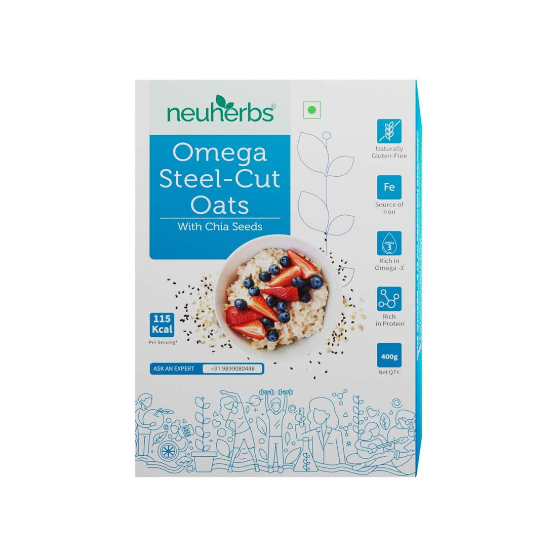 neuherbs Omega Steel Cut Oats