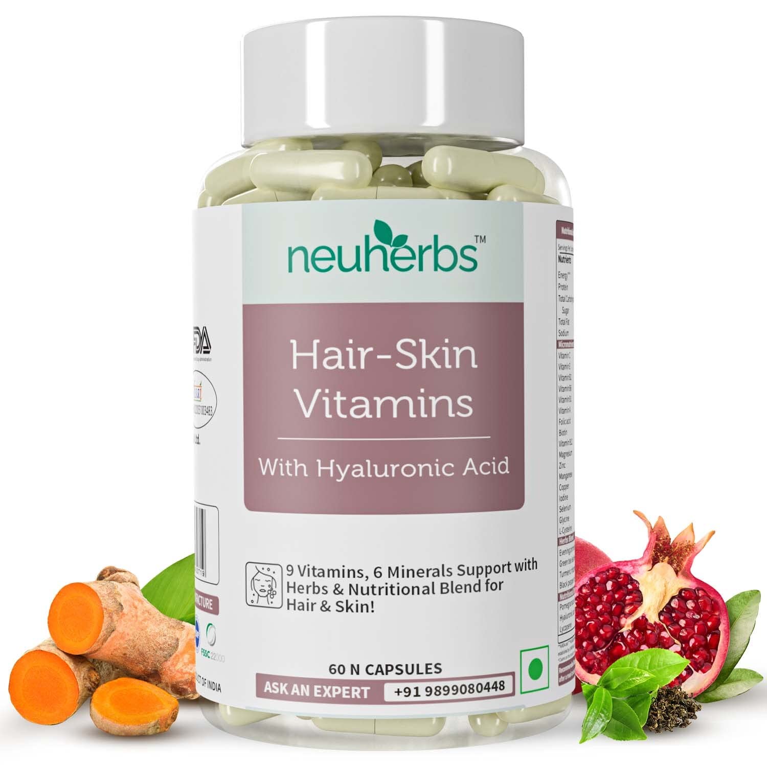neuherbs Hair Skin Vitamins Supplement