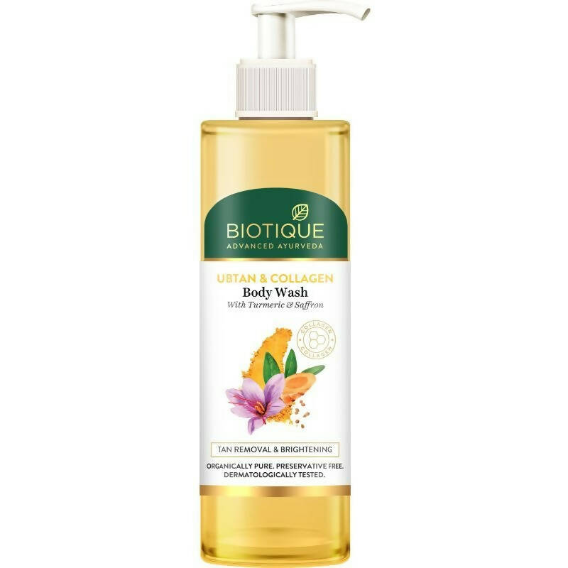 Biotique Advanced Ayurveda Ubtan & Collagen Body Wash - 200 ML
