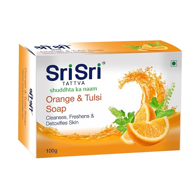 Sri Sri Tattva Orange & Tulsi Soap - 100 GM