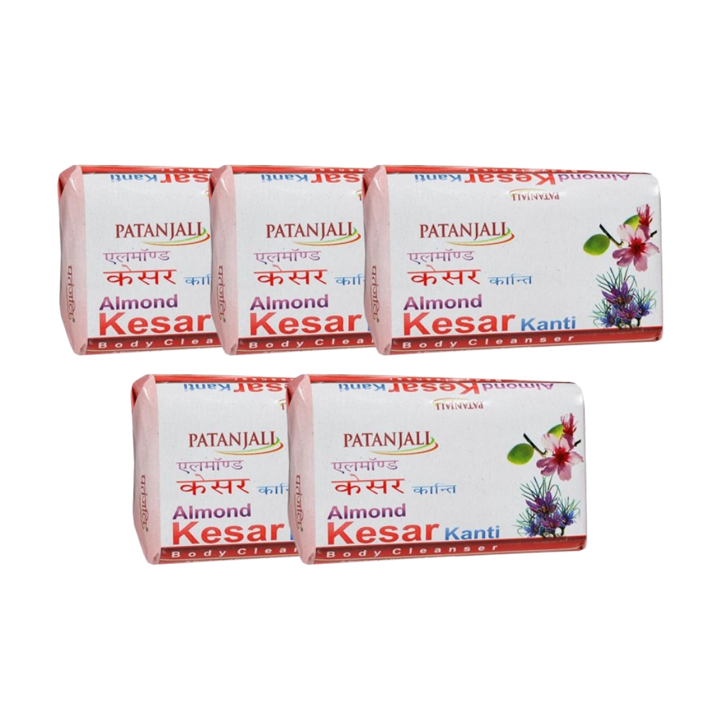 Patanjali Almond Kesar Kanti Body Cleanser Soap (75 gms)