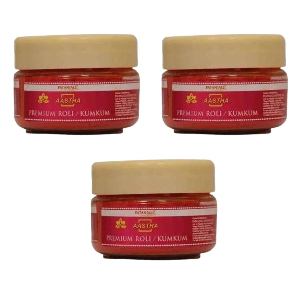 Patanjali Aastha Premium Roli / Kumkum (25 gm)