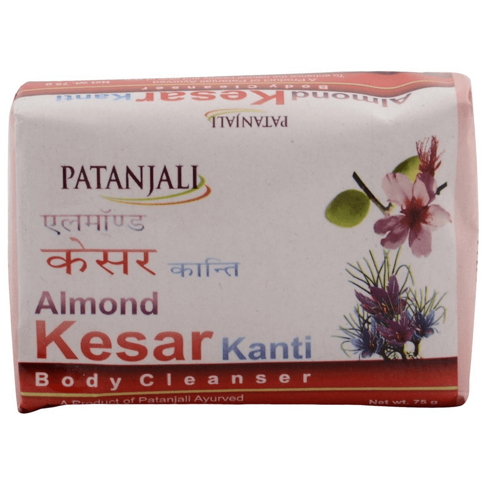 Patanjali Almond Kesar Kanti Body Cleanser Soap (75 gms)