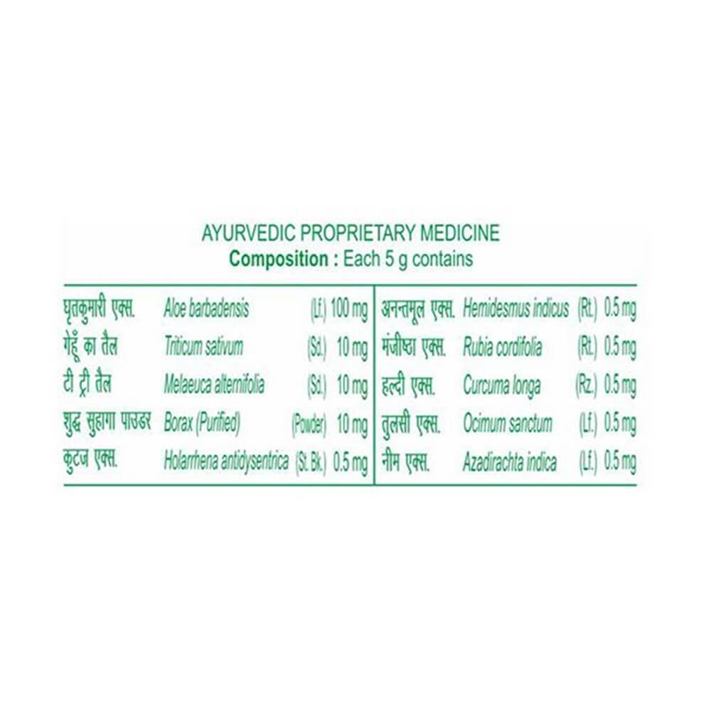 Patanjali Boro Safe Antiseptic Cream Composition