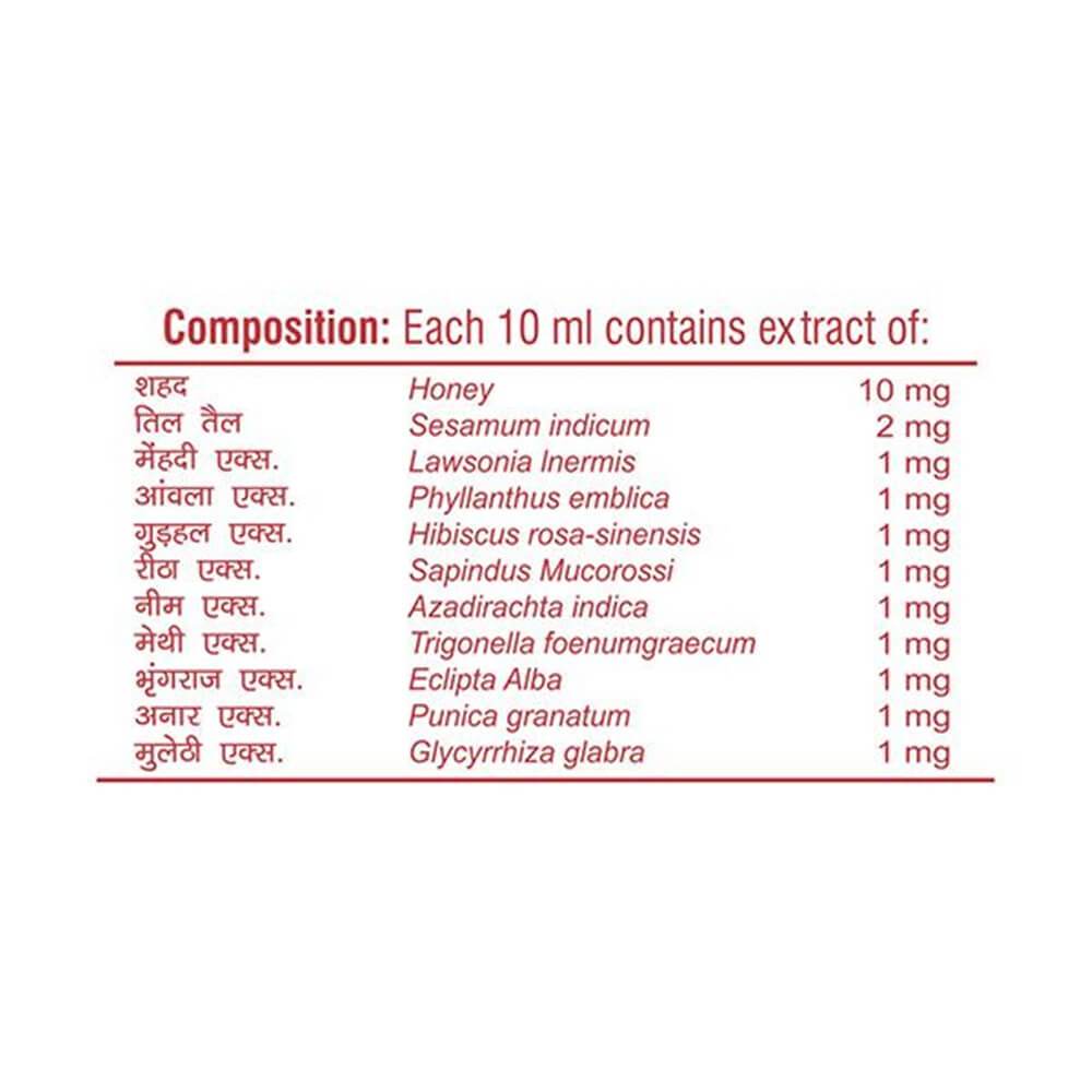 Composition of Patanjali Kesh Kanti Hair Cleanser Silk & Shine 