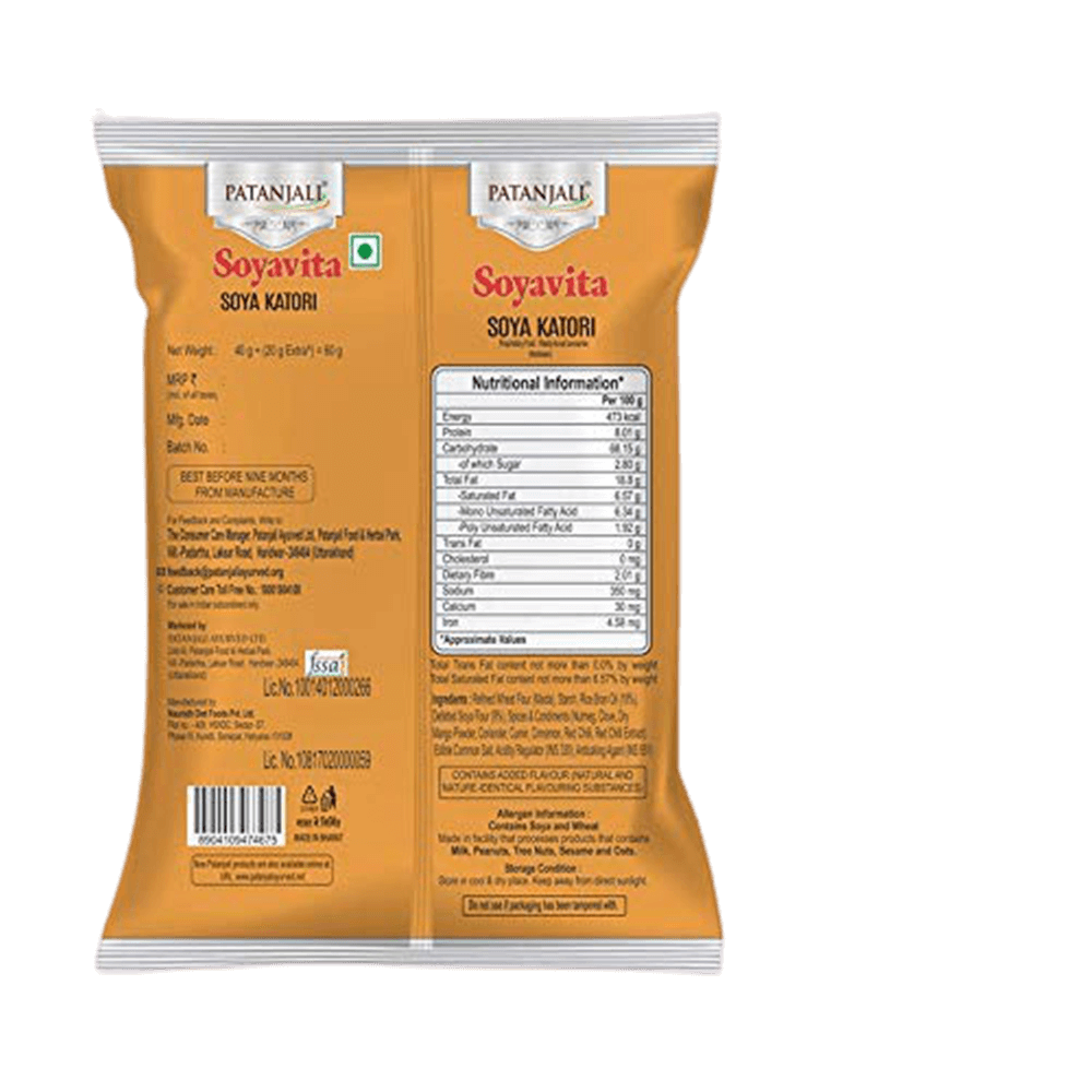 Patanjali Soyavita Soya Katori 100gm ( Pack of 6)