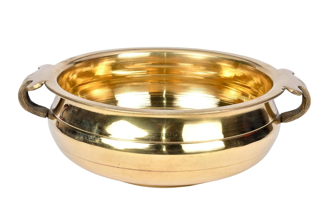 Brass Solid Plain Design Urli