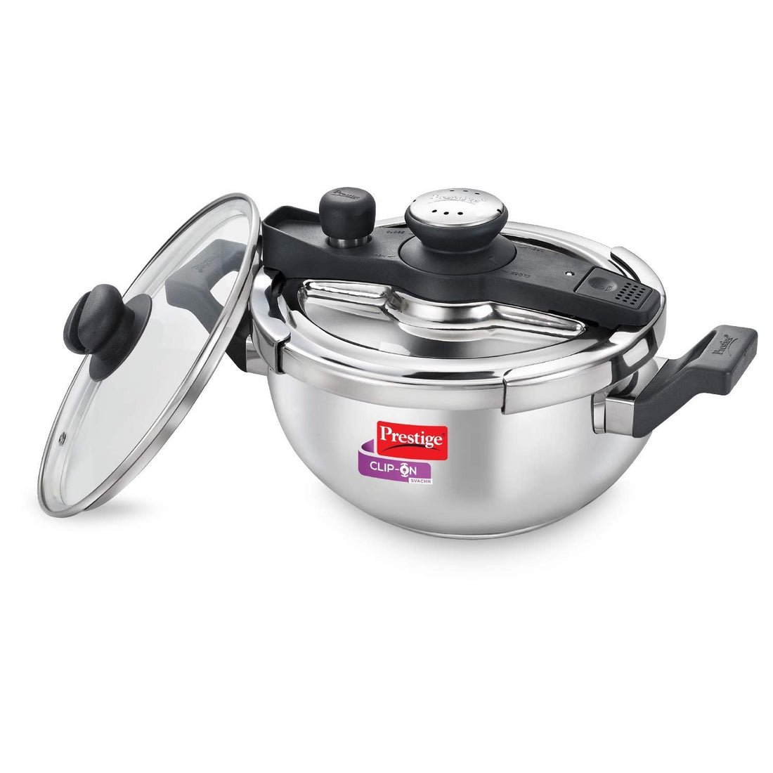 Prestige Clip_On Svachh Pressure Cooker Stainless Steel Kadai - Daily Needs Products