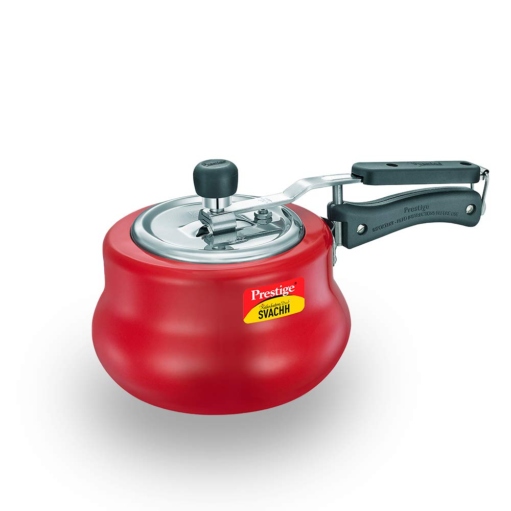 Prestige Nakshatra DUO Plus Svachh Inner Lid Aluminium Handi Red - Daily Needs Products