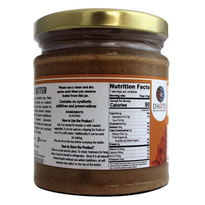 Dhatu Organics Raw Activated Almond Butter