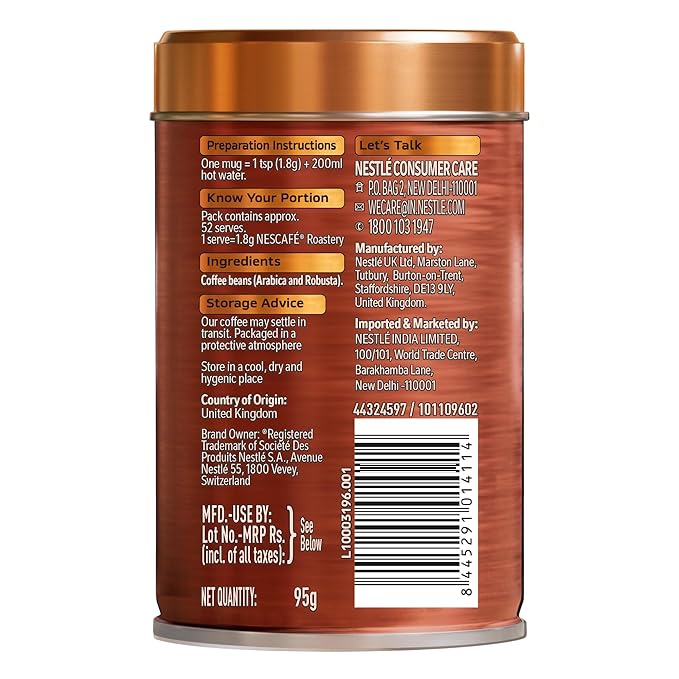 Nescafe Roastery Coffee Tin - 95 GM
