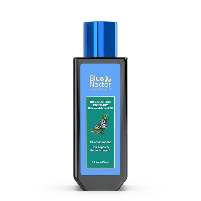 Blue Nectar Briganantadi Rosemary Hair Nourishment Oil