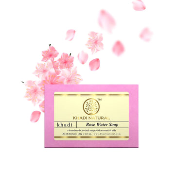 Khadi Natural Rose Water Soap - 125 GM