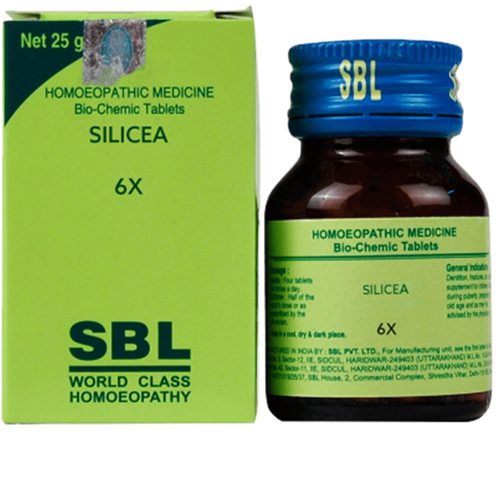 Selcea SBL Homeopathy Silicea Biochemic Tablet 6X