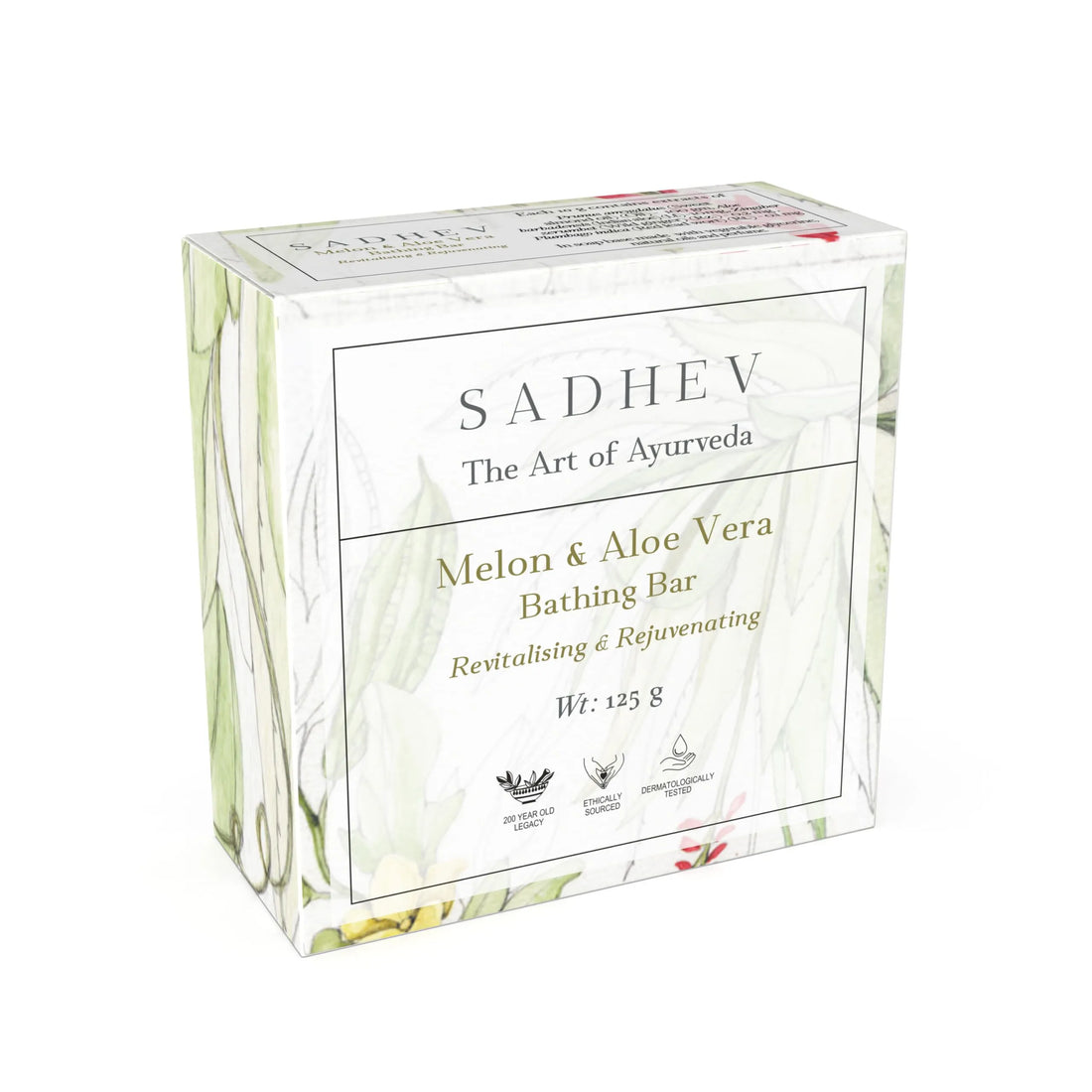 Sadhev Melon & Aloe Vera Bathing Bar - 125 GM