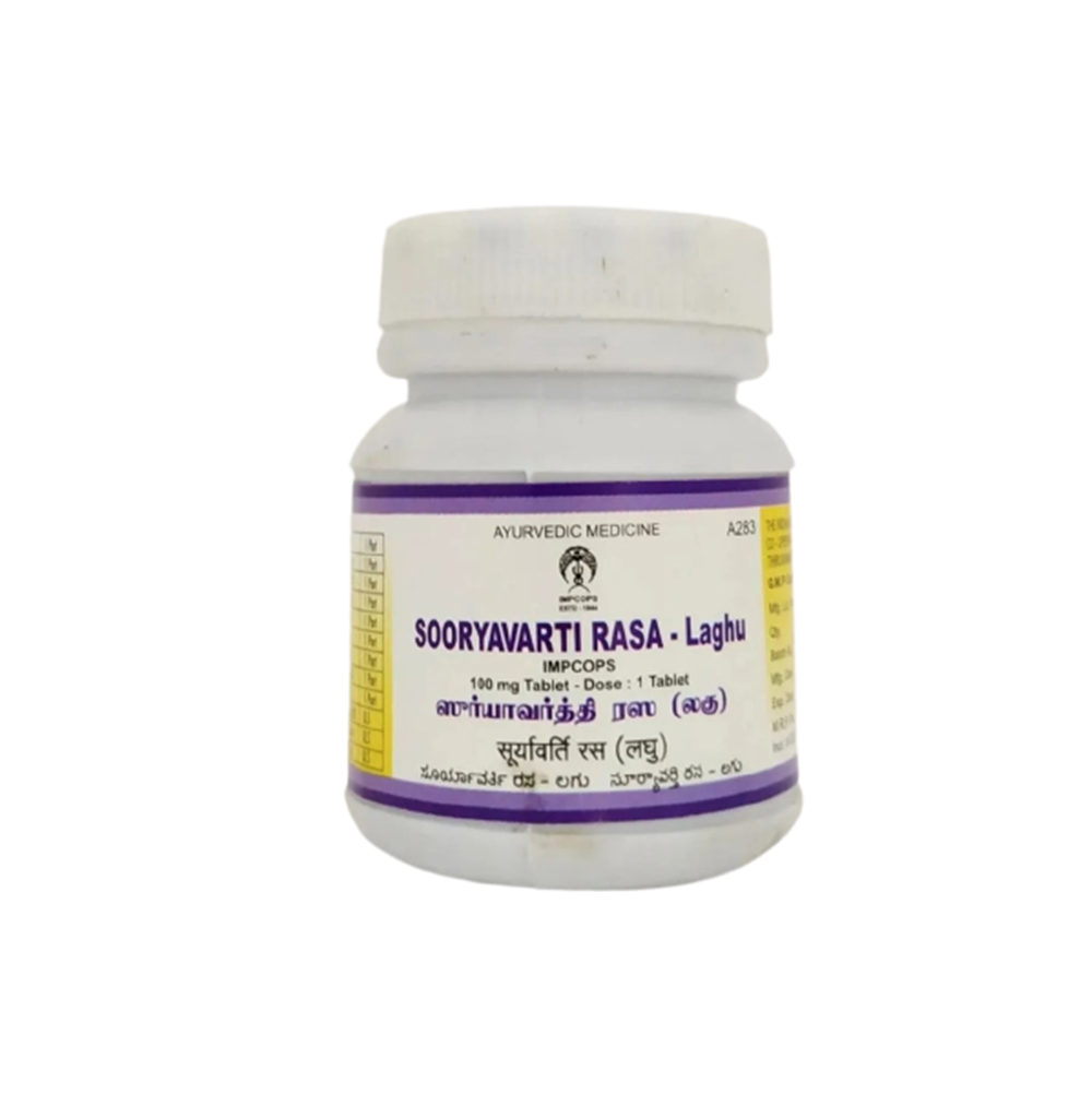 Impcops Ayurveda Sooryavarti Rasa-Laghu Tablets